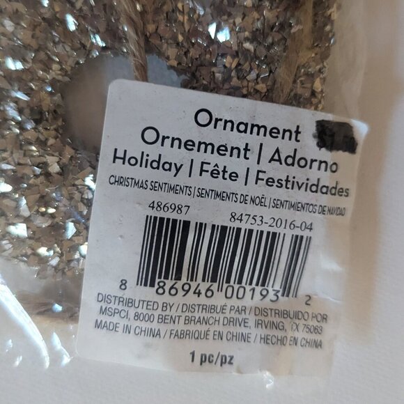 NWT Chunky Gold Glitter Letter 'B' Hanging Alphabet Sign Michaels Home Decor NEW - Picture 7 of 7